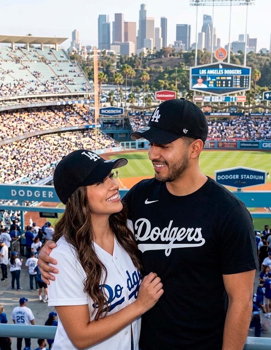 Gorra Forty Seven 47 Los angeles Dodgers Basic Negro